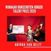 Adinda van Delft wint Bunschoten Jonger Talent Prijs 2020