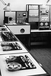 Studio elektronische muziek conservatorium 1966