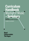 Cover curriculum handbook M Sonology