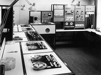 Studio elektronische muziek conservatorium 1966